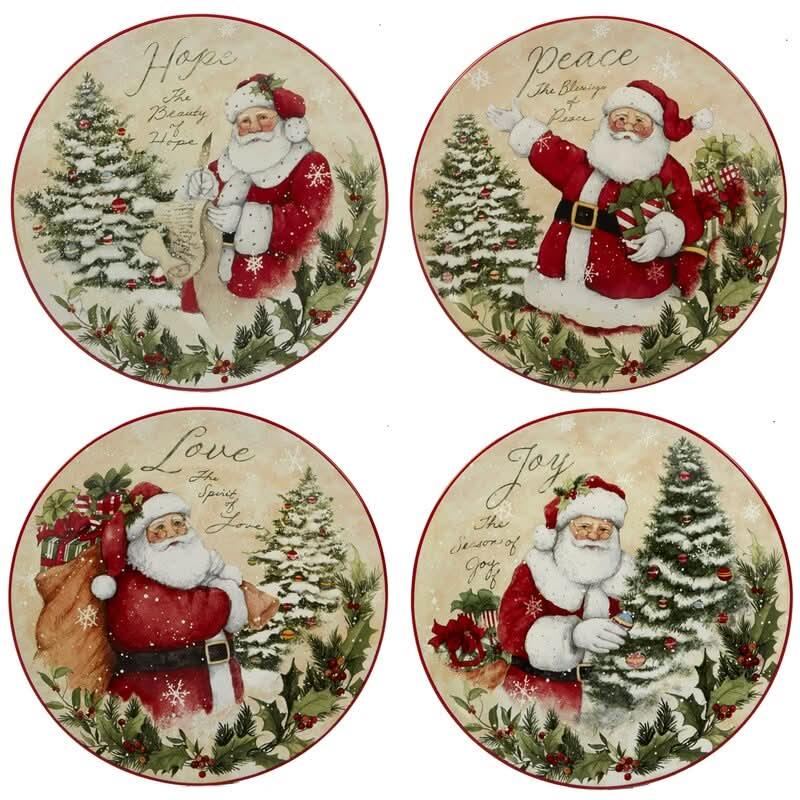 Conjunto de Louça de Natal Holiday Wishes – 16 Peças