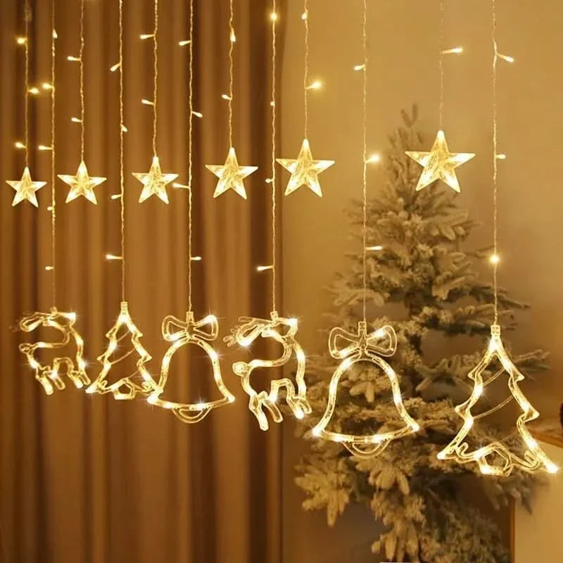 Cortina de Luzes LED Natalinas – Encanto e Magia em Sua Casa
