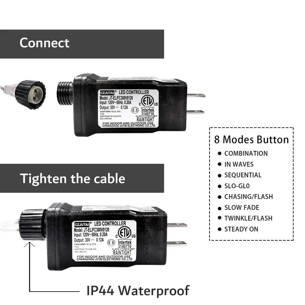 Luzes de Fadas Natalinas IP65 - Encanto e Magia em 50m