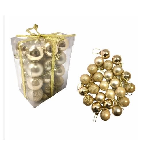 Bola De Natal 48 Peças|4CM Decoração de Natal