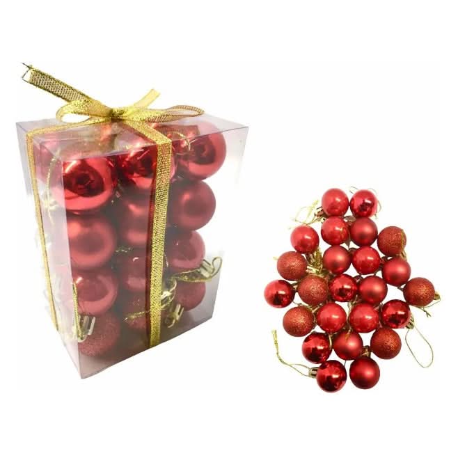 Bola De Natal 48 Peças|4CM Decoração de Natal