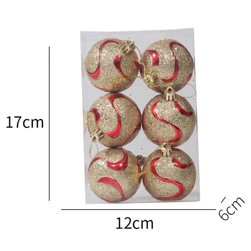 Kit 6 Peças Bolas De Natal