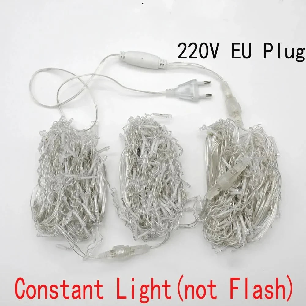 Cortina de Luzes LED Natalinas – Encanto e Magia para sua Casa