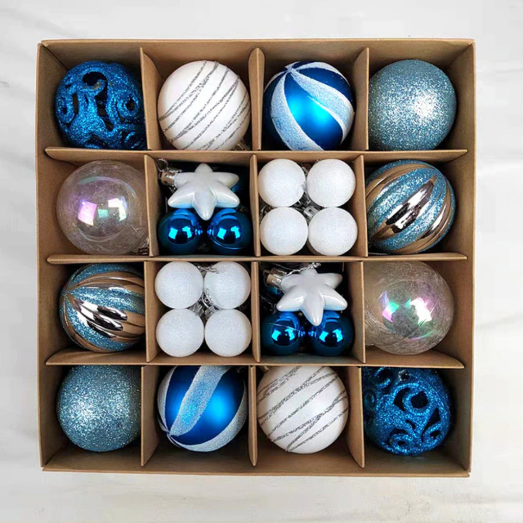 Kit Bolas Natalinas Decoração para Natal 42 Peças