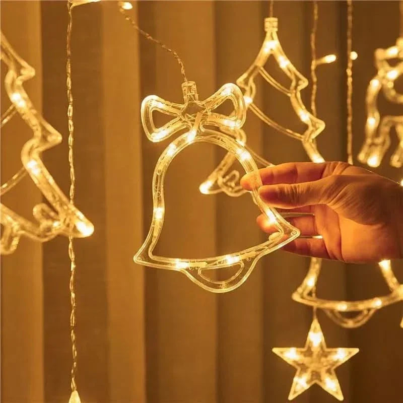 Cortina de Luzes LED Natalinas – Encanto e Magia em Sua Casa