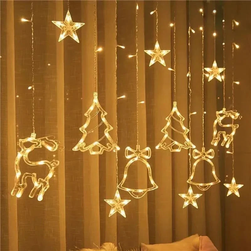 Cortina de Luzes LED Natalinas – Encanto e Magia em Sua Casa