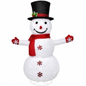 Boneco de Neve Decorativo com LED - Montagem Instantânea
