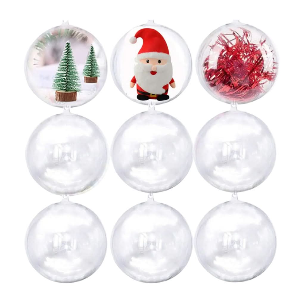 30 Bolas De Natal Esfera Acrílica para fotos e lembrancinhas 6,5cm