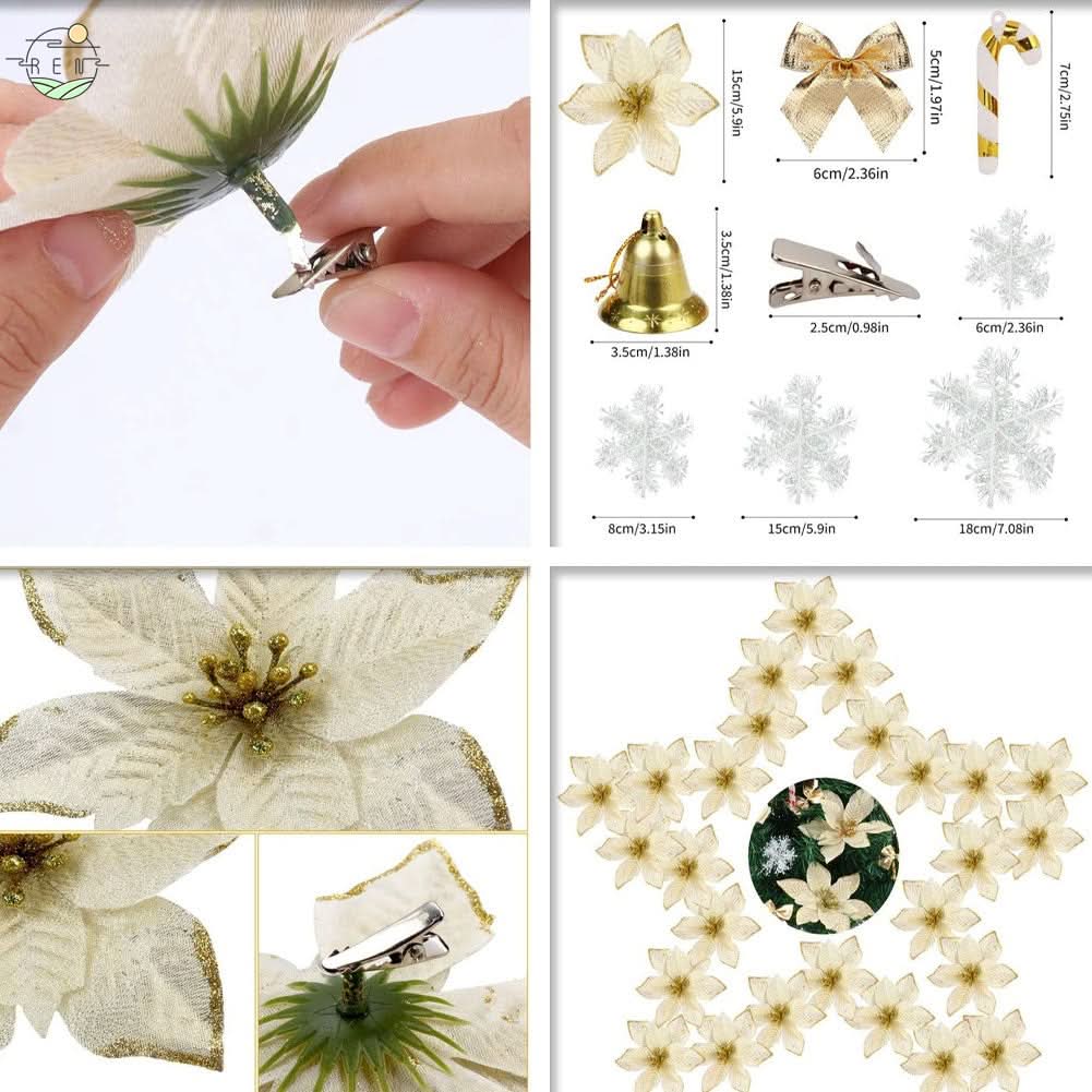 Kit 120 Enfeites De Natal para Decoração árvore