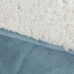 Coberdrom Cobertor Manta Sherpa Pele de Carneiro 490g/m² Dupla Face Aspen Azul