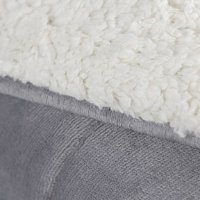 Coberdrom Cobertor Manta Sherpa Pele de Carneiro 490g/m² Dupla Face Aspen Cinza