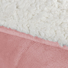 Coberdrom Cobertor Manta Sherpa Pele de Carneiro 490g/m² Dupla Face Aspen Rosa