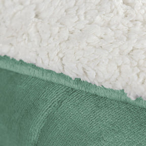 Coberdrom Cobertor Manta Sherpa Pele de Carneiro 490g/m² Dupla Face Aspen Verde