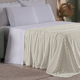 Cobertor Manta Flannel Super Macio 240g/m² Diamond Marfim