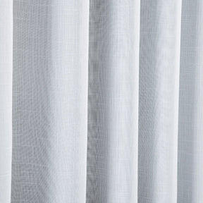 Cortina Voil Gaze de Linho com Forro Tecido Blackout Grécia Branco