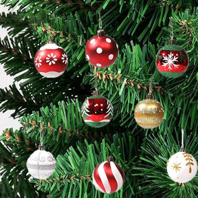 Kit 6 Peças Bolas De Natal