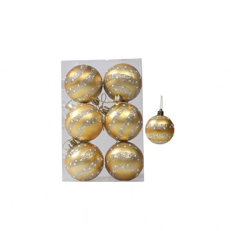 Kit 6 Peças Bolas De Natal