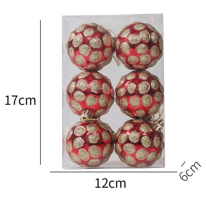 Kit 6 Peças Bolas De Natal